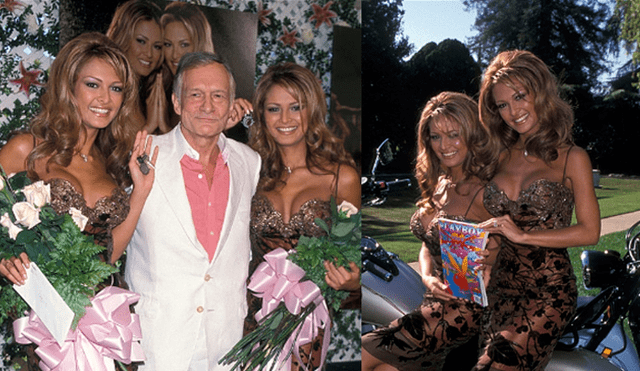 Hugh Hefner: las gemelas Bernaola le rindieron homenaje al fundador de Playboy