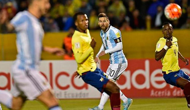 Argentina y Ecuador juegan este jueves en La Bombonera por la fecha 1 de las Eliminatorias Qatar 2022. Foto: AFP