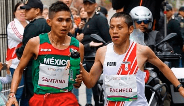 Juegos Panamericanos 2019: maratonista mexicano Santana tuvo enorme gesto con Cristhian Pacheco. Foto: Internet