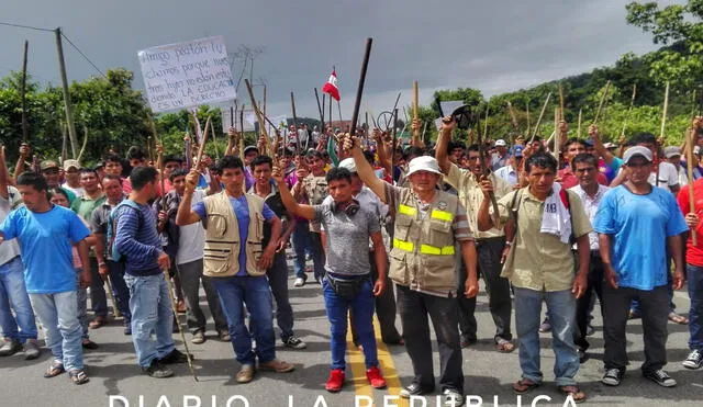 San Martín: Ronderos toman vía Fernando Belaunde Terry por más de 24 horas
