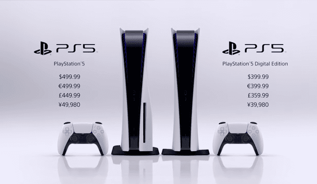 Sony presentó oficialmente el precio de la PlayStation 5 Standard Edition y la PlayStation 5 Digital Edition. Una de ellas igualó a su competidor. Imagen: Sony