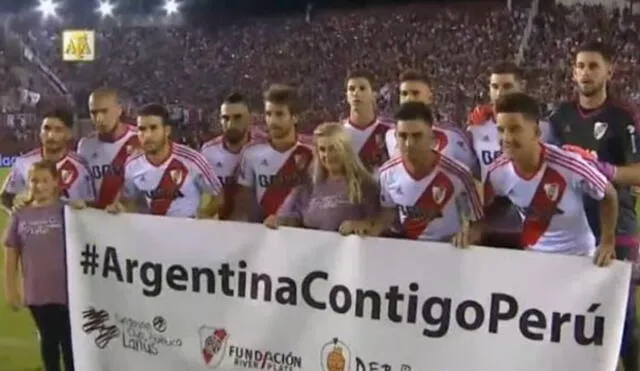 River Plate y Lanús enviaron mensaje solidario con Perú por los desastres naturales