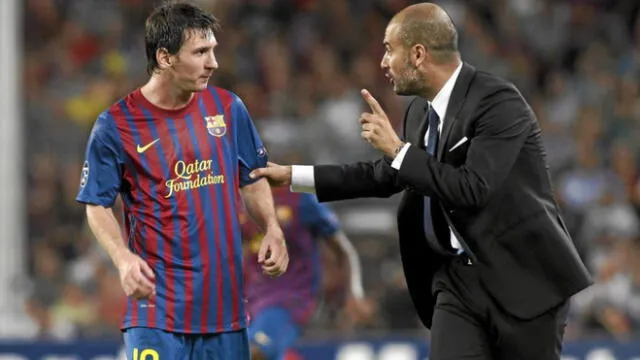 Pepe Guardiola y Lionel Messi. Foto: Marca