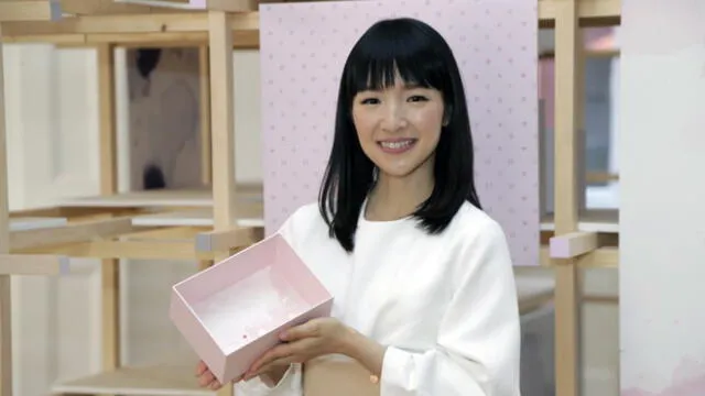 Marie Kondo poses for a picture during a media event in New York, Wednesday, July 11, 2018. (AP Photo/Seth Wenig)
