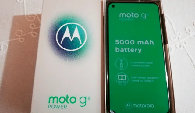 Moto G8 Power promete una duración de 2 días, gracias a su batería de 5000 mAh. Foto: José Santana.