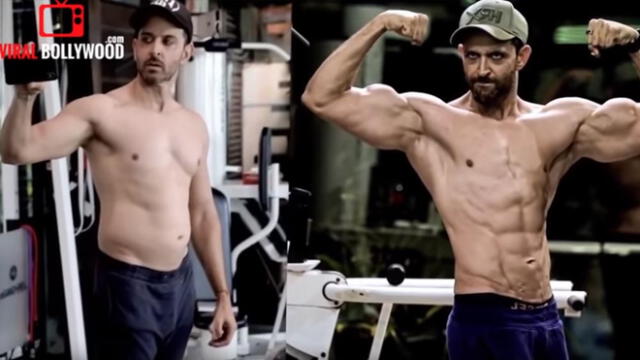 Increíble transformación de Hrithik Roshan para ser un galán de Bollywood