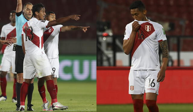 Renato Tapia y Christofer Gonzáles jugaron contra Chile en Santiago. Foto: composición/AFP