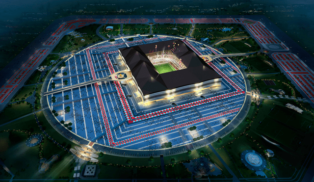 La construcción del estadio Al Bayt está en un 80%. Este recinto será una de las sedes del Mundial Qatar 2022.