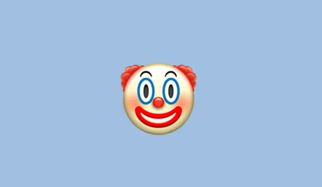 Así luce el emoji de payaso en WhatsApp. Foto: Captura.