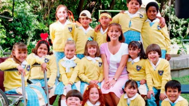 Antes y después de los personajes de la telenovela infantil Vivan los niños  Foto: Tv y Novelas