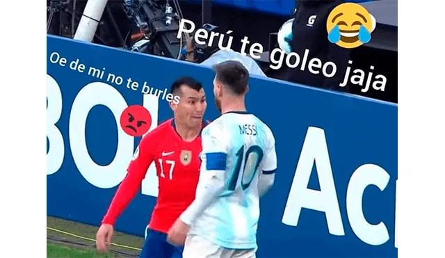 Argentina vs. Chile: memes de Lionel Messi tras expulsión. Foto: facebook