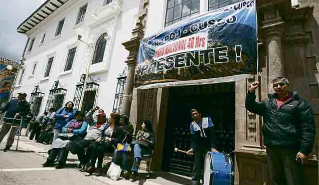 Paro judicial detiene 700 procesos en Corte de Cusco