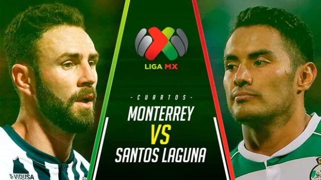 Monterrey y Santos Laguna se enfrentan por el pase a semifinales de la Liga MX. Foto: Composición