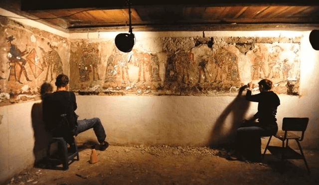 Hombre encontró obras de la cultura maya cuando refaccionaba el techo de su vivienda. Foto: Clarín