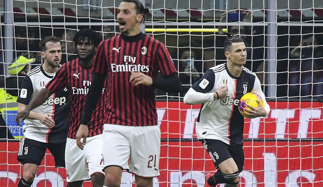 Milan y Juventus empataron 1-1 y ahora definirán la llave en el Juventus Stadium. Foto: AFP.