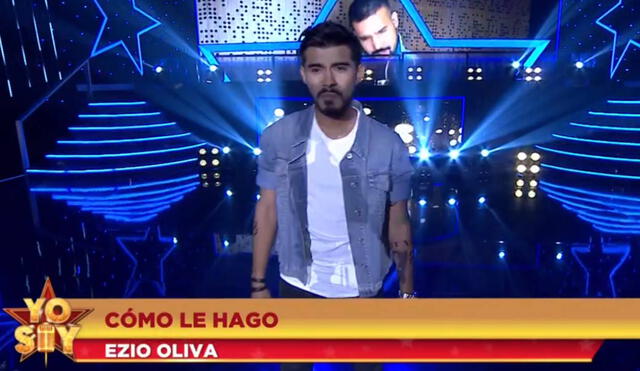 Ezio Oliva y su imitador cantan &#34;Cómo le hago&#34; en Yo soy. | FOTO: Captura Latina.