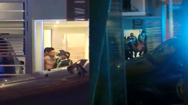 En el video se aprecia al jugador de Melgar siendo intervenido por la Policía en Arequipa.