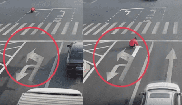 YouTube: hombre cambia señales de avenida para evitar infernal tráfico 
