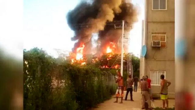 Explosión en planta de gas de Pdvsa en Venezuela. Foto: Noticiascol.com