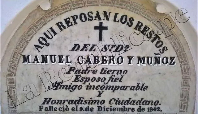 Buscan exhumar restos de primer alcalde de la independencia de Trujillo Manuel Cavero y Muñoz