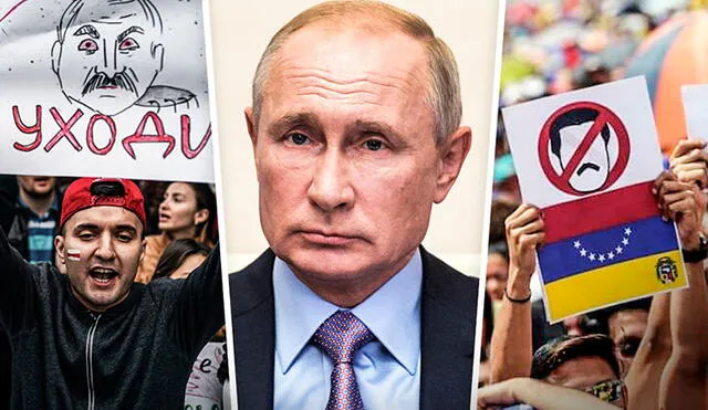 El conflicto en Bielorrusia, como en su momento el de Venezuela, tiene a Vladimir Putin en el centro del debate. Diseño: La República