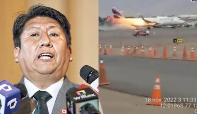 El accidente del aeropuerto Jorge Chávez desencadenó la muerte de dos bomberos. Foto: composición LR