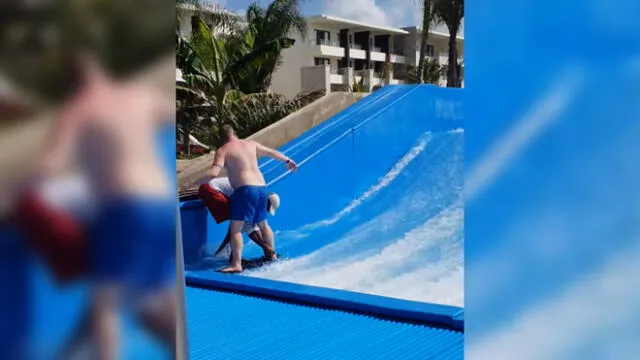 Youtube: Un hombre intenta aprender a surfear en ola artificial y tiene terrible final [VIDEO]