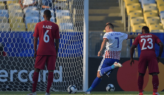 Paraguay vs. Qatar: Óscar Cardozo colocó el 1-0 tras potente definición de penal [VIDEO]