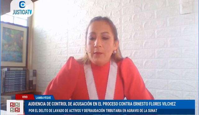 Fiscal Ana Zegarra presentó acusación contra empresario. Foto: Justicia TV