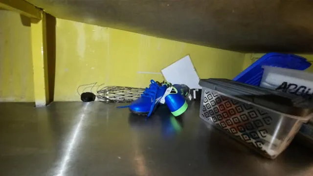 Hasta zapatillas fueron halladas en el supermercado. Foto: Difusión.