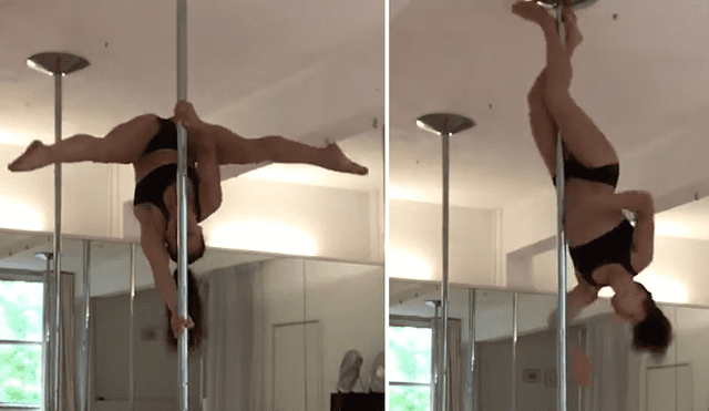Facebook: chica intentaba sorprender con sensuales piruetas de 'pole dance' y pasa vergonzoso momento [VIDEO]