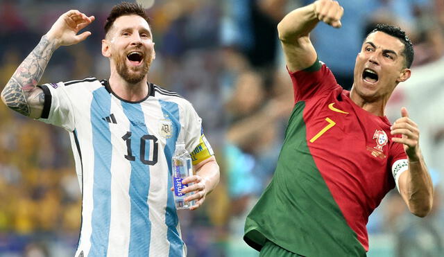 Lionel Messi y Cristiano Ronaldo disputan el quinto Mundial de sus carreras. Foto: composición/EFE