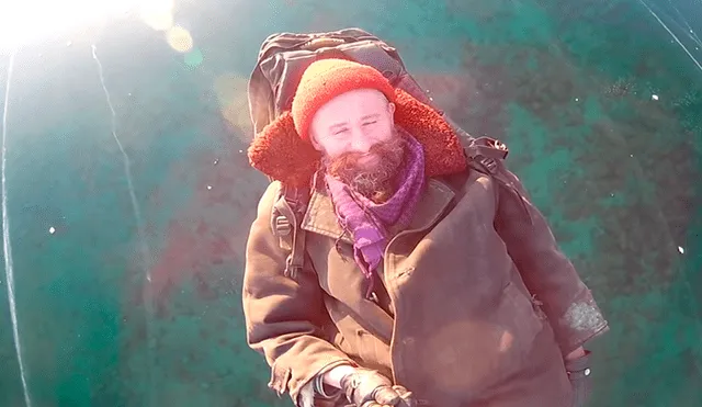 YouTube viral: hombre logra gran hazaña al caminar sobre lago congelado y sorprende a usuarios [VIDEO]