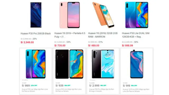 Black Friday 2020: encuentra celulares Huawei, Samsung y Apple con hasta 50% de descuento