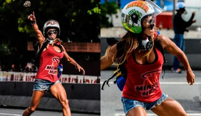 Venezuela: ¿Quién es la ‘Mujer Maravilla’ que protesta contra Maduro? [FOTOS]