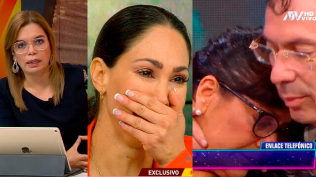 Melissa Loza quedó en ‘shock’ al ver a su madre llorando en TV