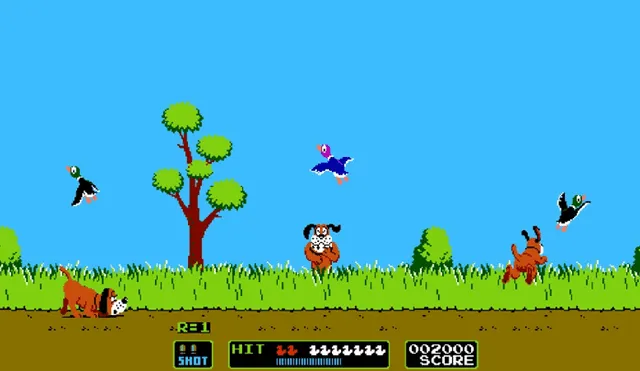 Desliza para ver los detalles de Duck Hunt, uno de los juegos más populares de la NES. Foto: Captura.