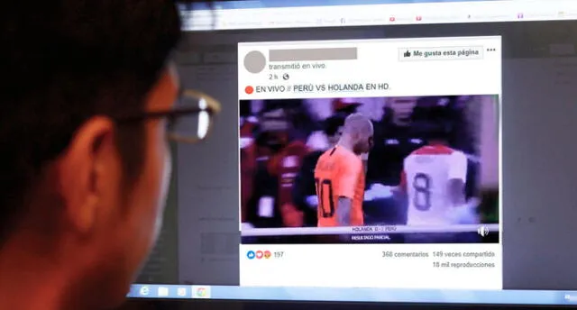 Candidato municipal usó su página de Facebook para transmitir el Perú vs Holanda