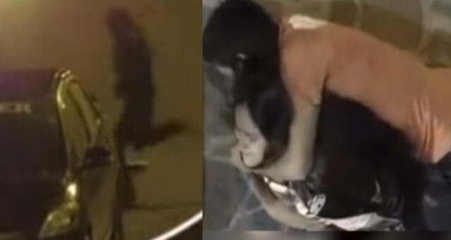 Ayacucho: Sujetos arrastran por las escaleras y patean a su parejas en la calle [VIDEO]