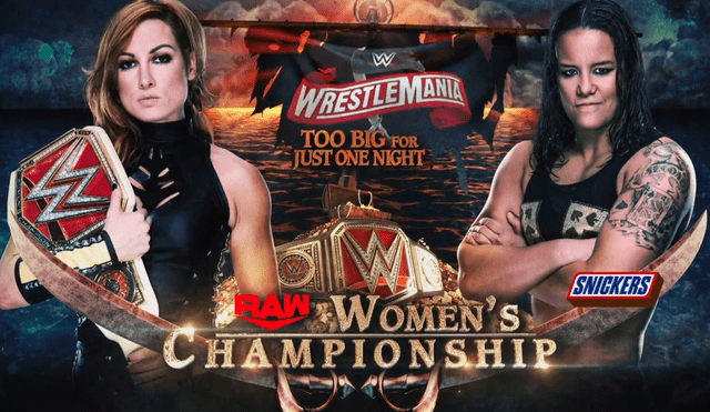 WrestleMania 36: Becky Lynch (c) vs. Shayna Baszler por el título femenino de Raw. | Foto: WWE
