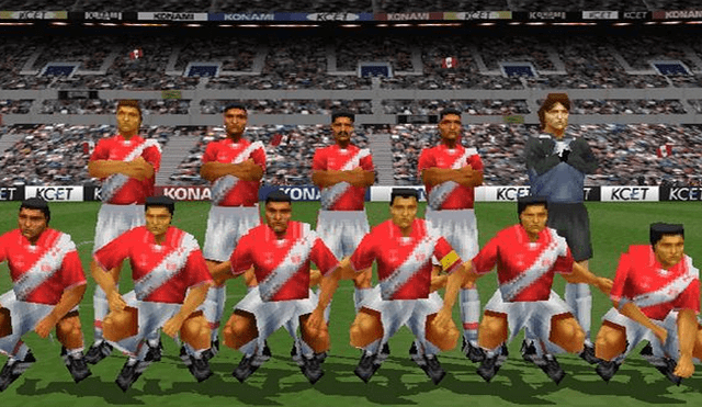 Selección peruana en secuela de Winning Eleven 3: Final Ver. Foto: Captura.