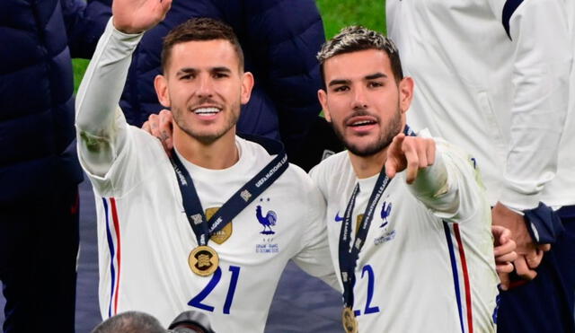 Lucas y Theo Hernández ganaron juntos una UEFA Nations League con Francia. Foto: EFE