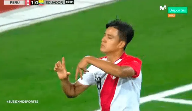 Perú vs Ecuador Sub 17: Óscar Pinto pone el 1-0 desde los doce pasos [VIDEO]