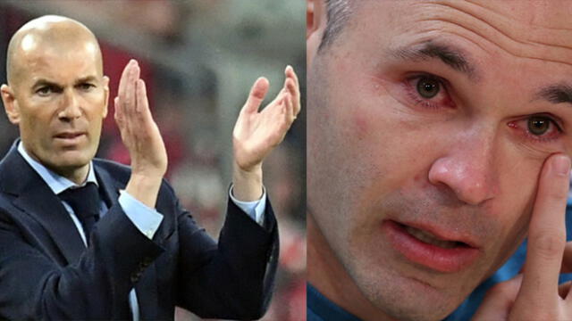 Zinedine Zidane expresa su pena por despedida de Iniesta del Barza