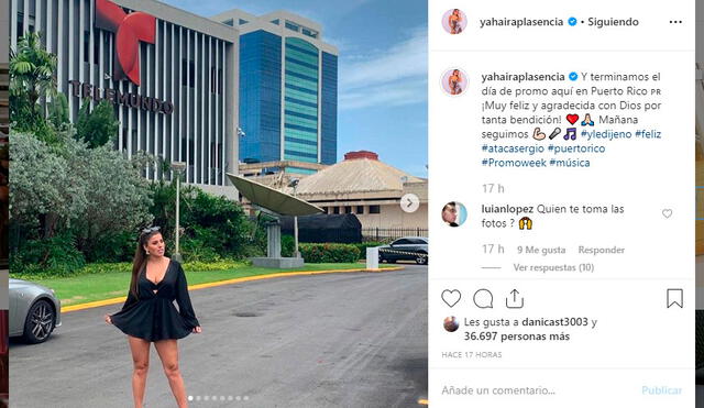 Yahaira Plasencia en su paso por Telemundo Puerto Rico. Captura de Instagram.