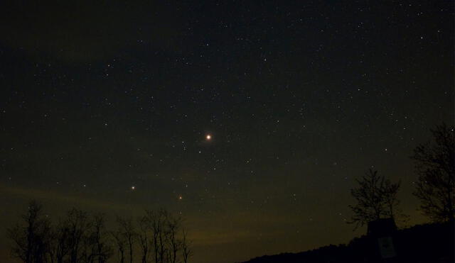 Marte visto en 2018, en el Parque Nacional Shenandoah. Foto: Greg Redfern.