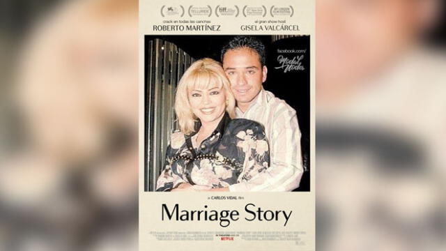 Gisela Valcárcel y Roberto Martínez en lugar de Scarlett Johansson y Adam Driver en 'Historia de un matrimonio'. Foto: Facebook.