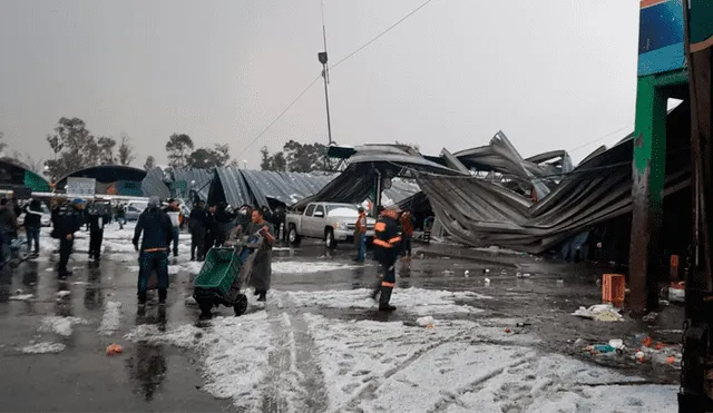 Techos de Central de Abastos en Iztapalapa