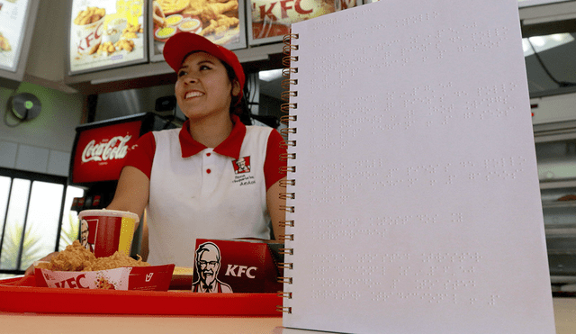 KFC Perú incorpora cartas en braille en todos sus locales a nivel nacional