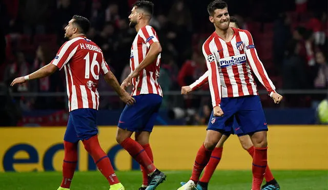 Alvaro Morata marcó el gol de la victoria para el Atlético Madrid. (Créditos: AFP)